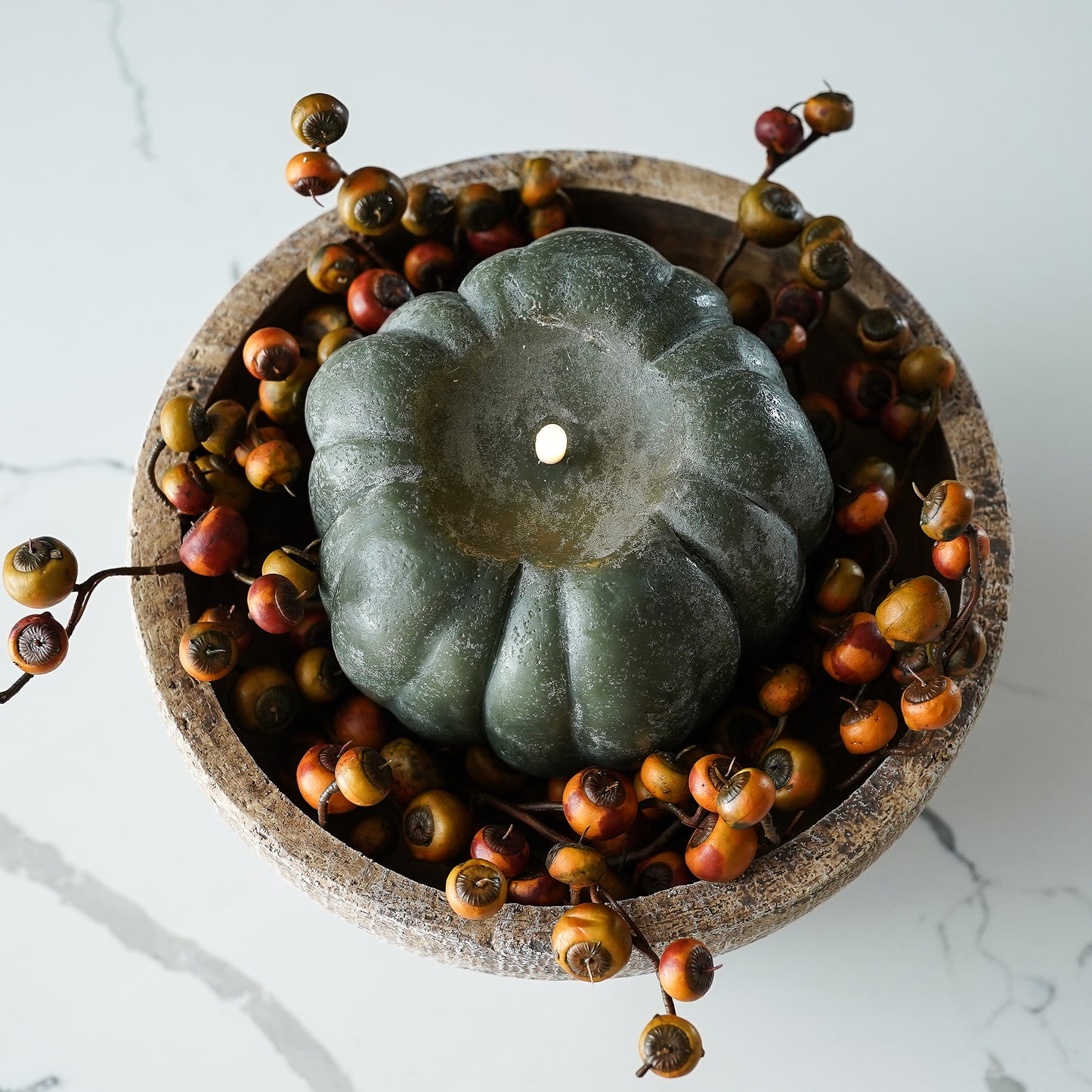 Flameless Pumpkin Candles