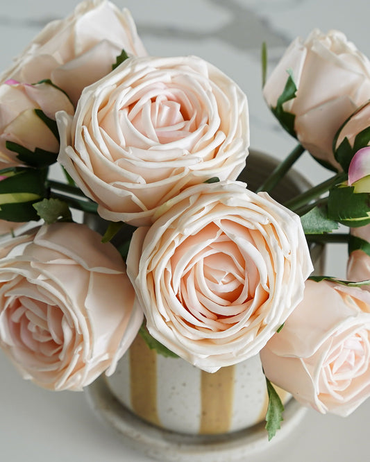 Real Touch Rose Bouquet | Champagne