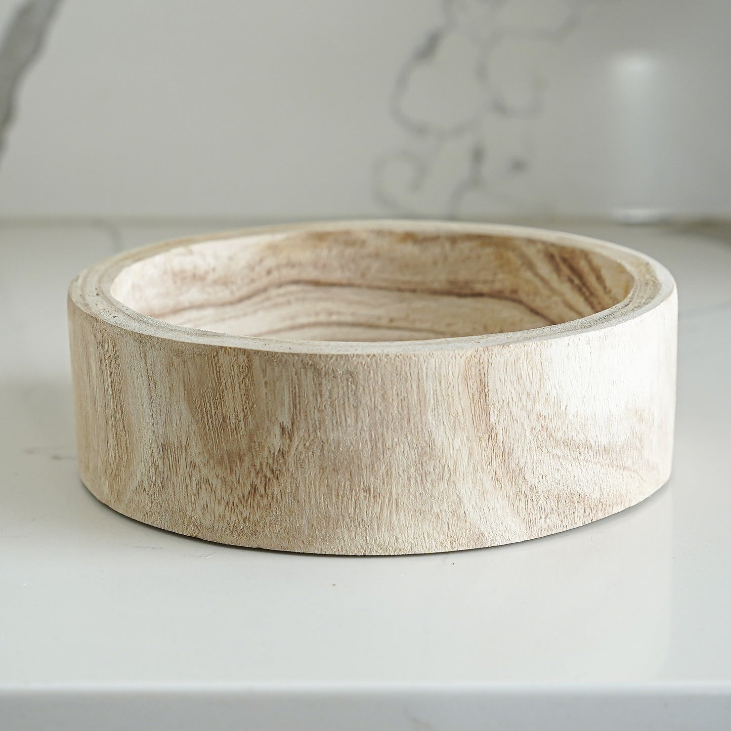 Emma Wood Carved Natural Bowl