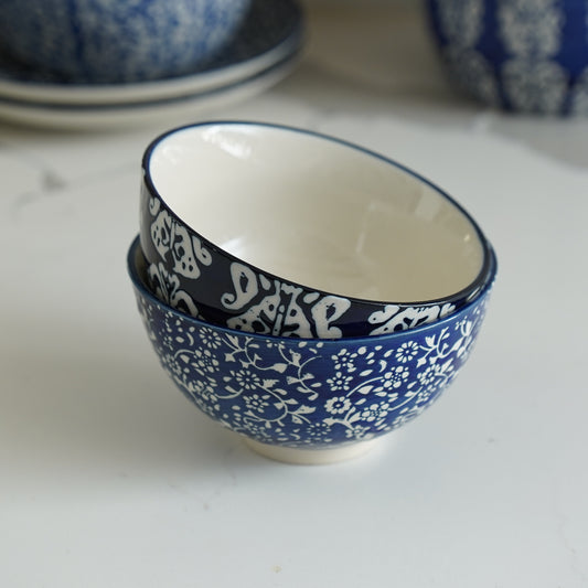 Amari Mini Blue Floral Bowls