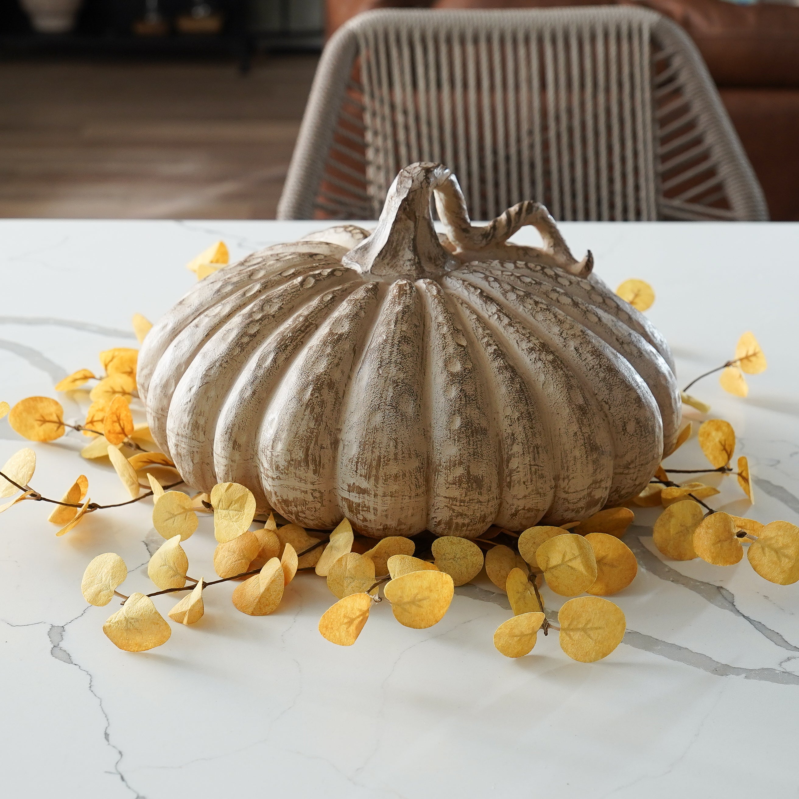 Mustard Fall Candle Ring | 16”