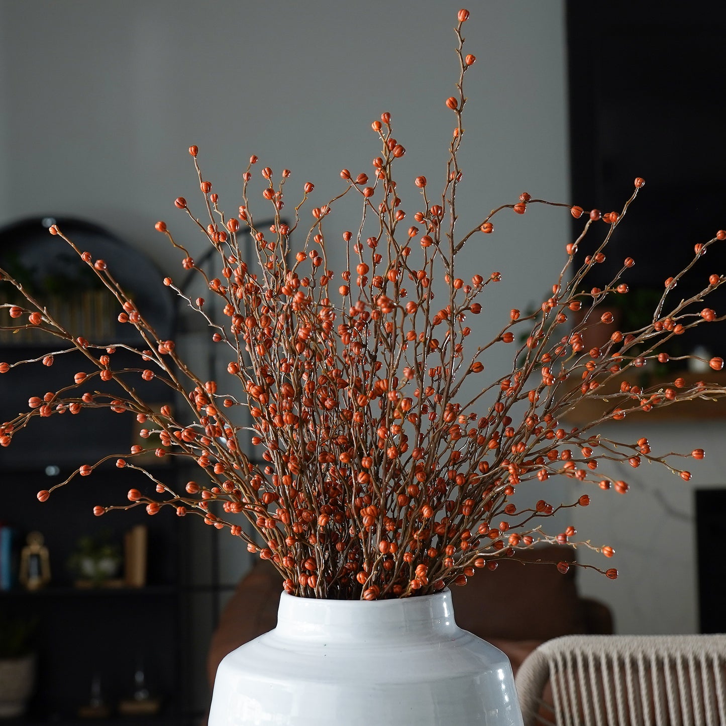 Rustic Fall Berry Stem | 24"