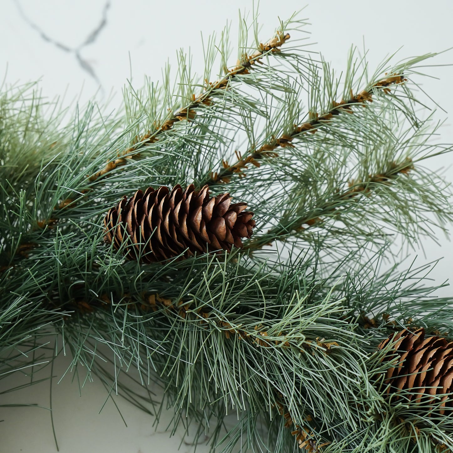 Ellie Pine Candle Ring | Faux Pine and Pinecone Candle Wreath