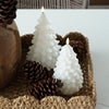 White Flameless Holiday Tree Candles