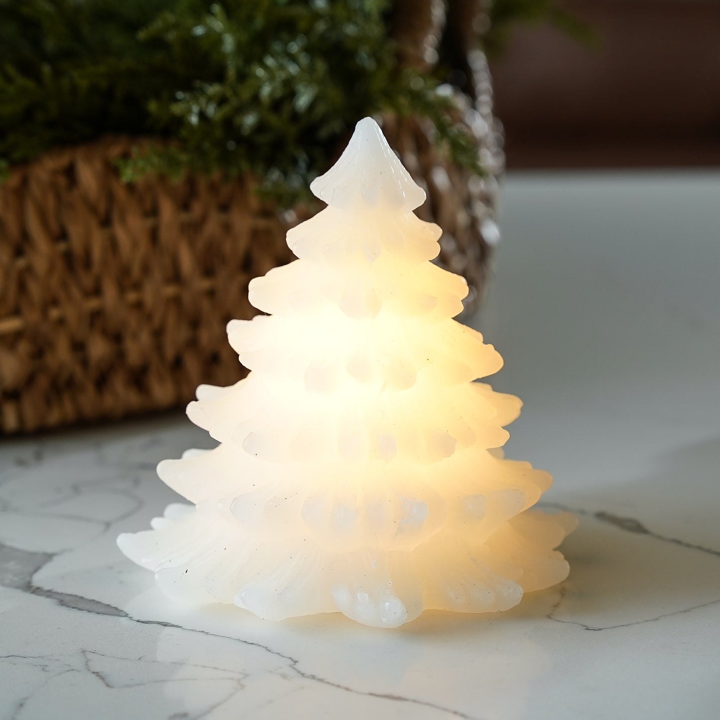 White LED Christmas Tree Candle