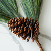 Faux Winter Greenery with Pinecones