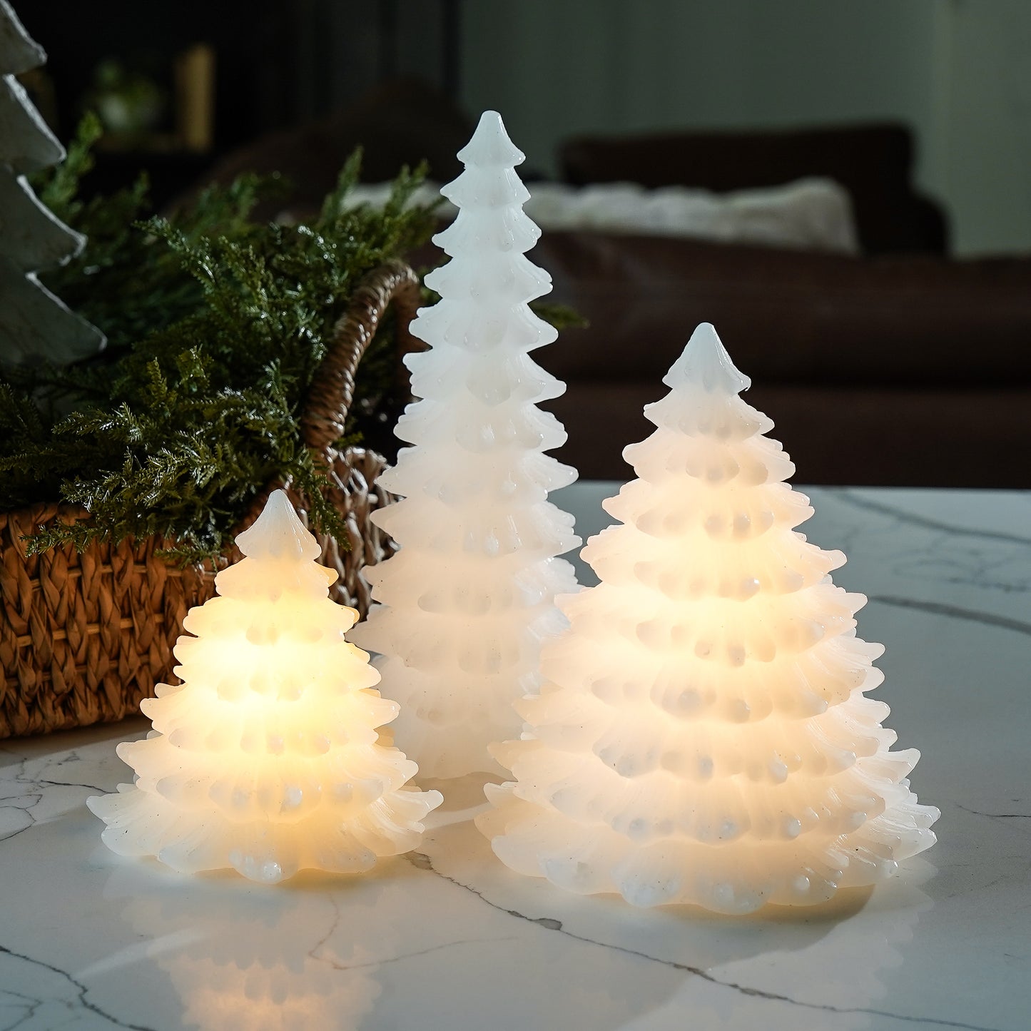 White LED Christmas Tree Candle