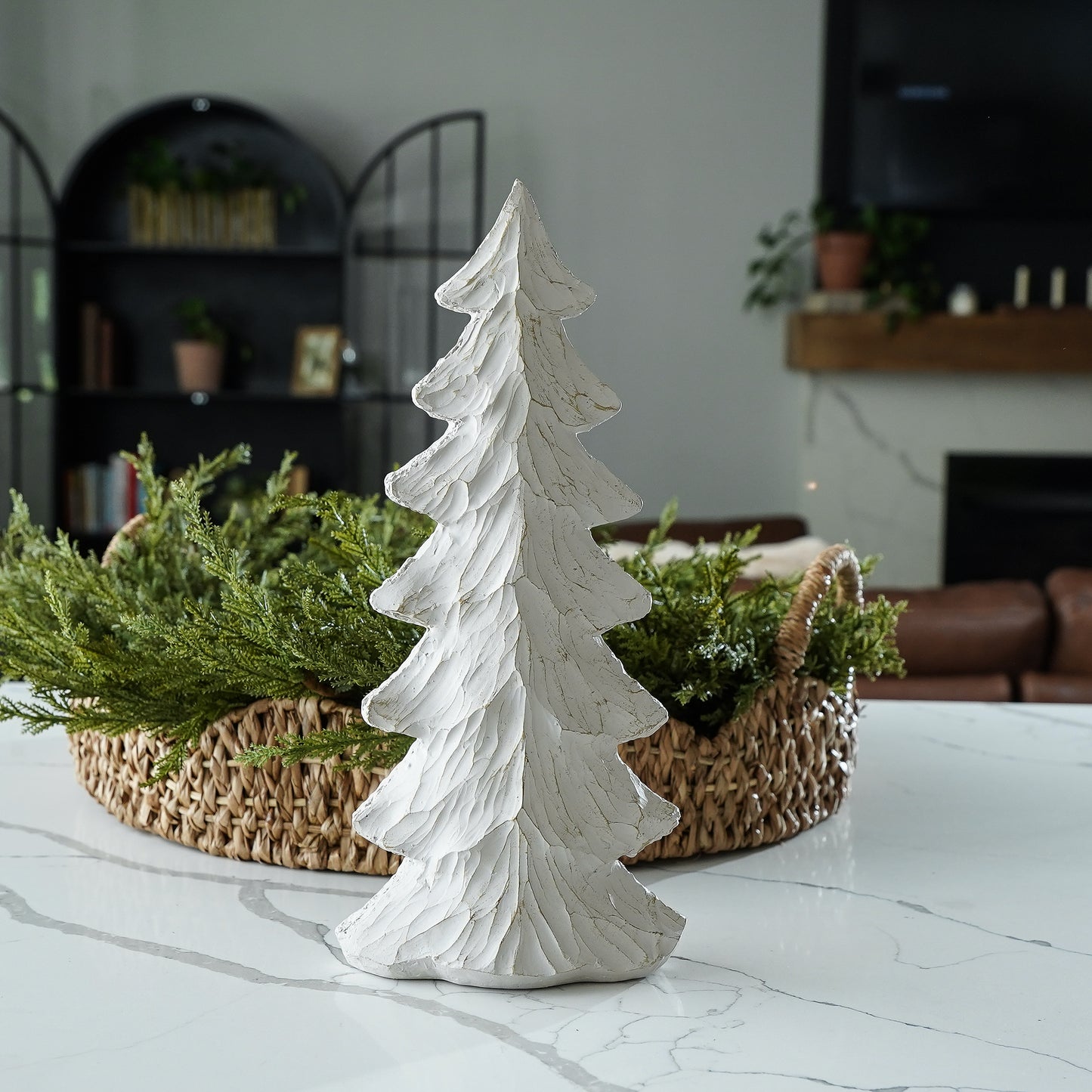 Whitewashed Tree | Decorative Winter Tree