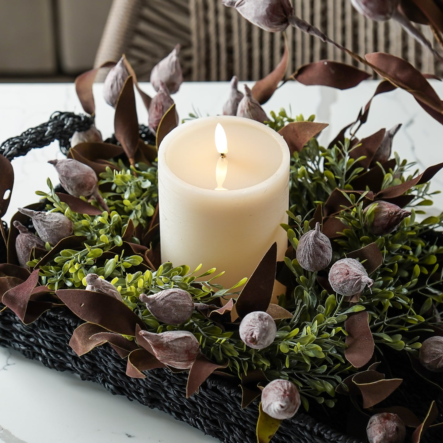 Sleepy Catchfly Candle Ring | Large