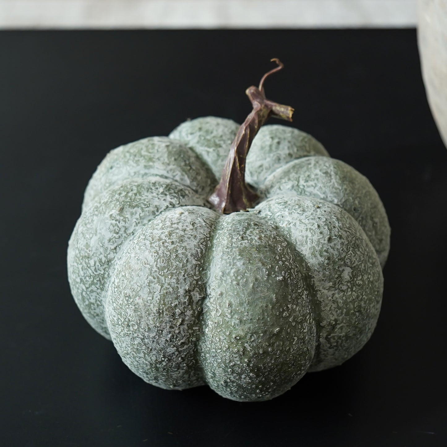 Sage Whitewashed Pumpkin | Textured Fall Decor