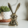 Studious Brass Rabbit | Gold Metal