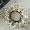 White Berry Candle Ring/Wreath | Winter Holiday Decor