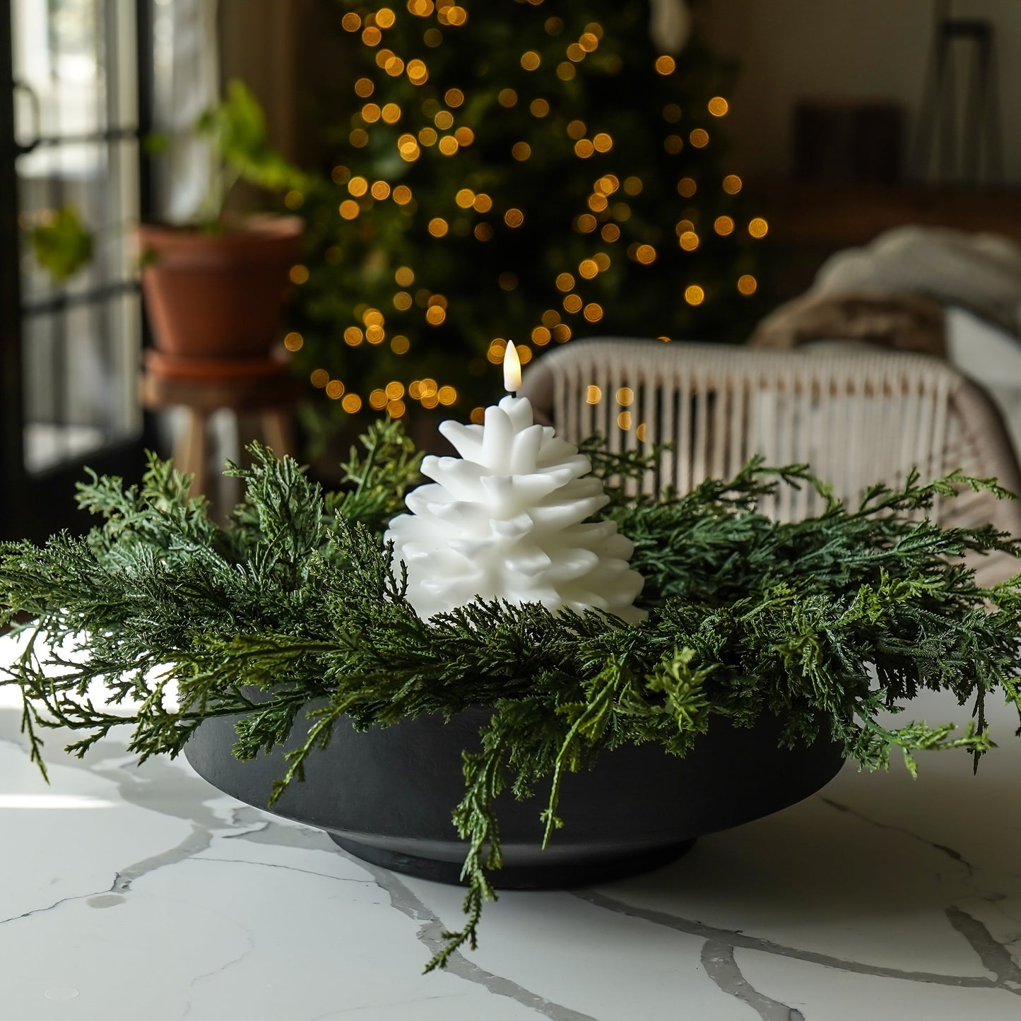 Real Touch Cedar Lake Small Wreath | 25”