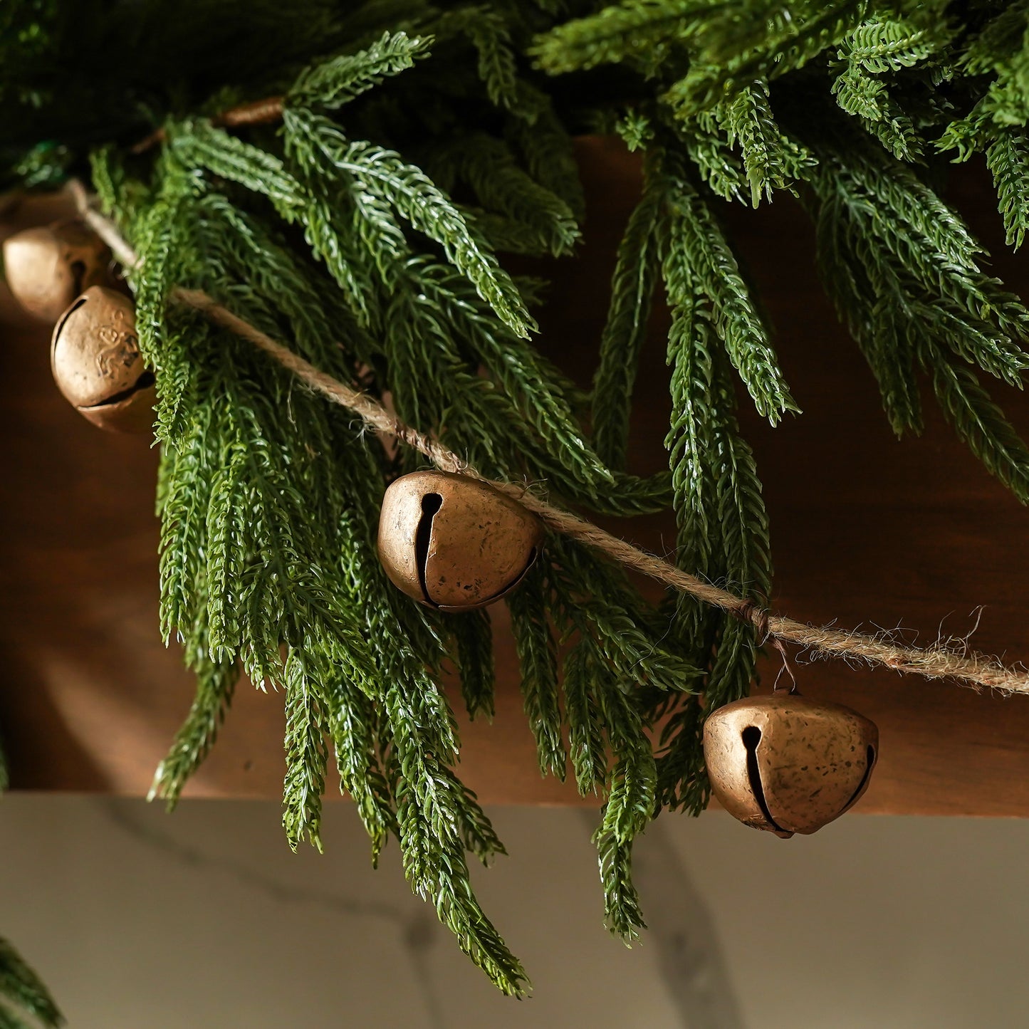 Luna Gold Bell Garland Holiday Decoration
