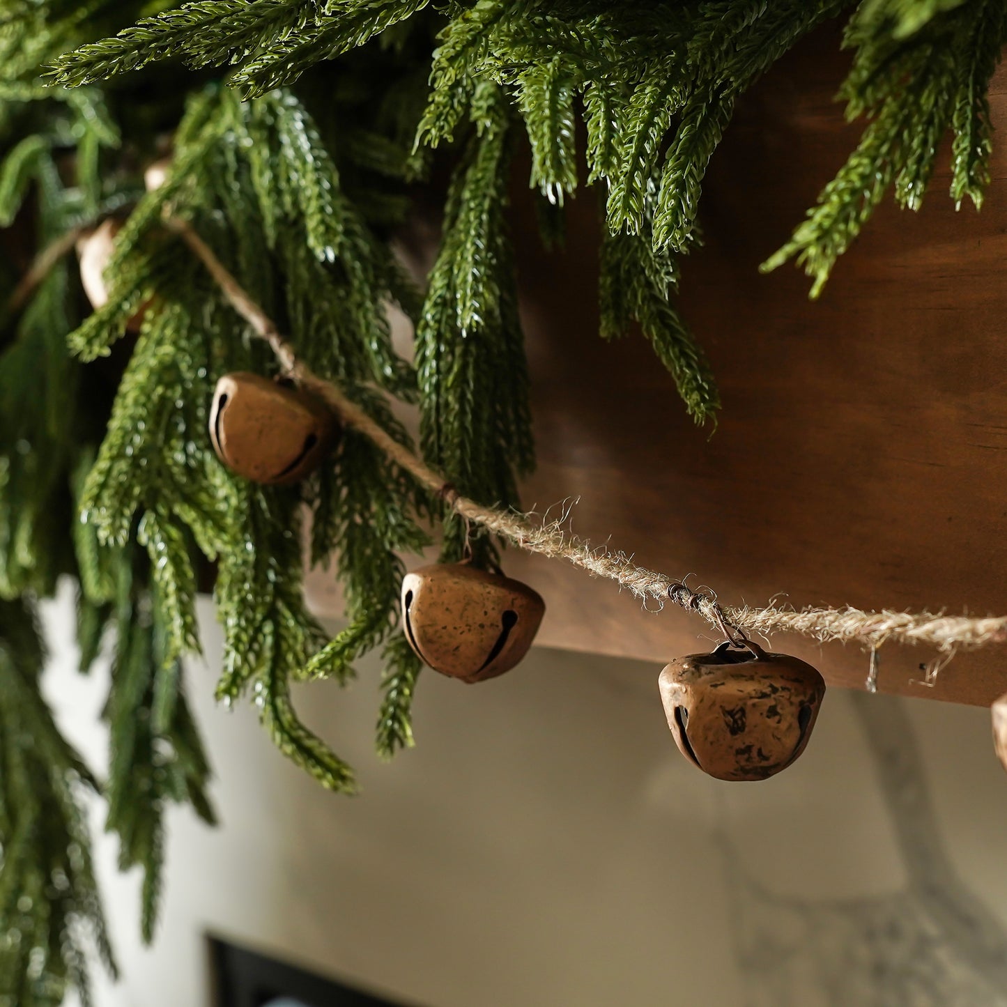 Luna Gold Bell Garland Holiday Decoration