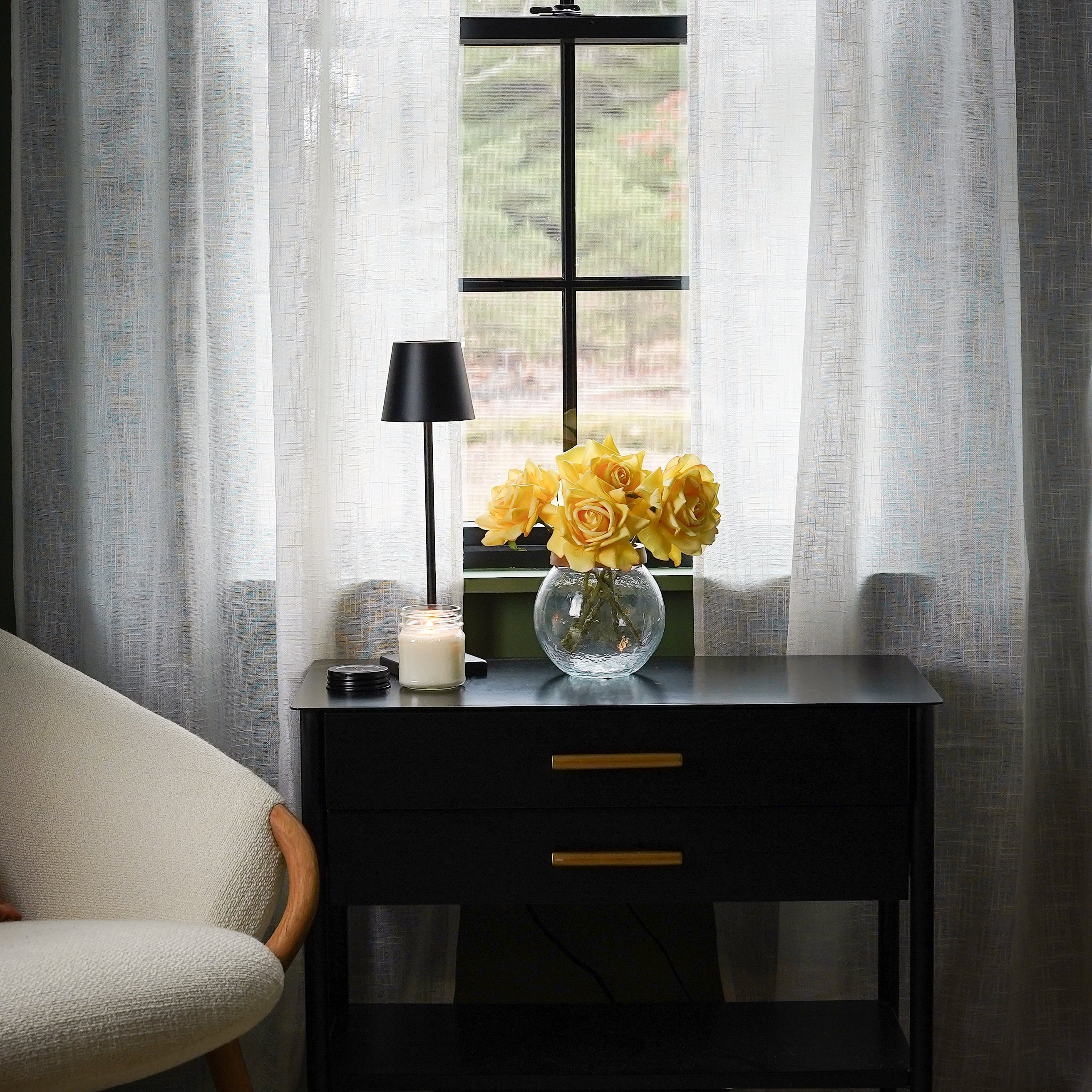 DROOPY Real Touch Duchess Rose Stem | Yellow