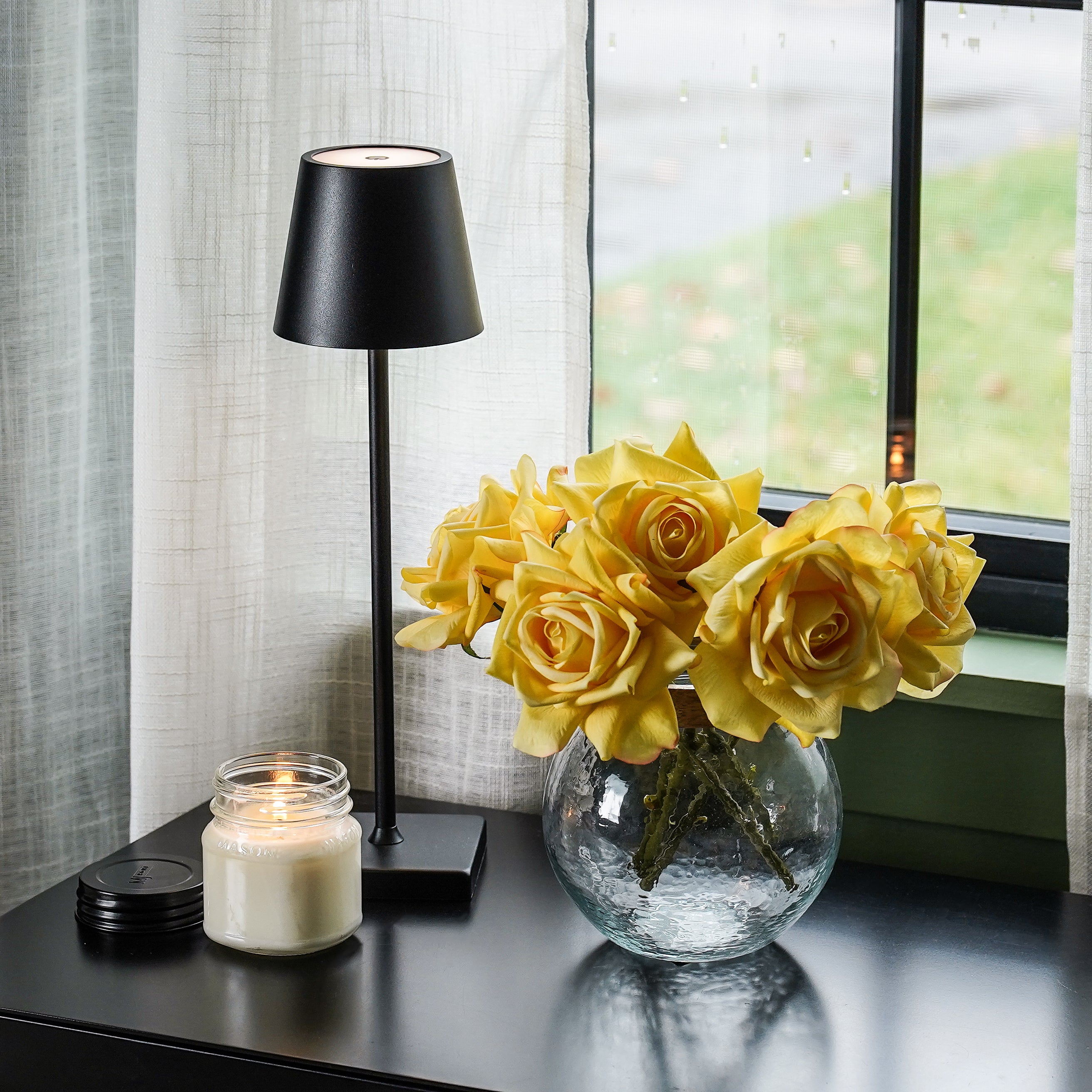 DROOPY Real Touch Duchess Rose Stem | Yellow