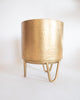 Hammered Planter with Stand