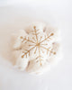 Ivory Boucle Snowflake Pillow