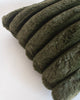 Olive Green Vegan Fur Pillow