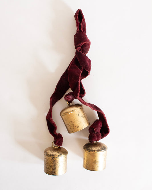 Eloise Maroon Velvet Bell Hanger