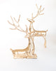 Gold Iron Resting Deer