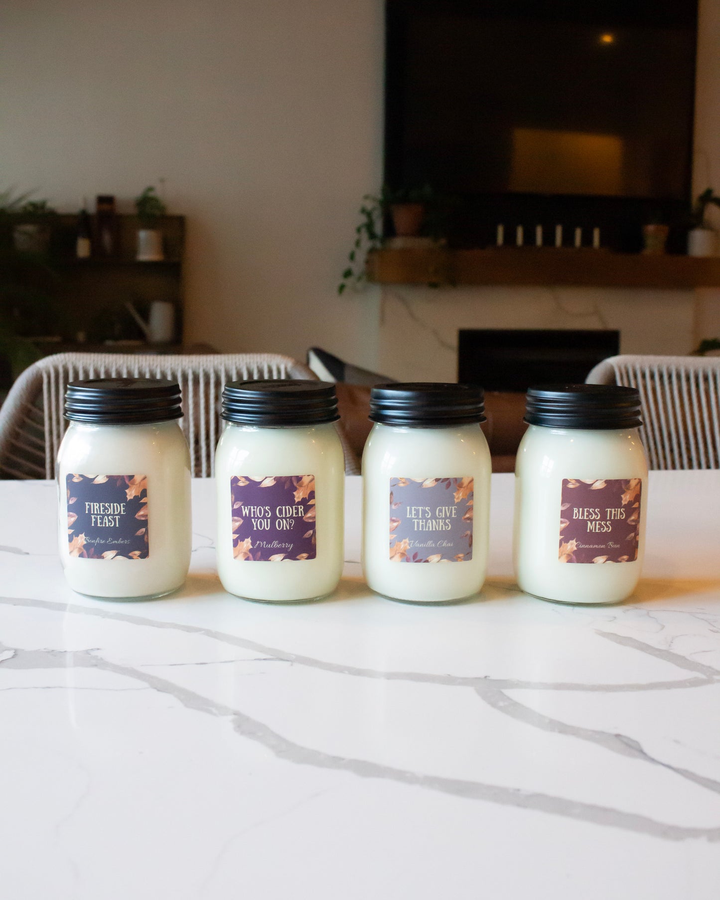 Thanksgiving Mason Candle Collection Bundle