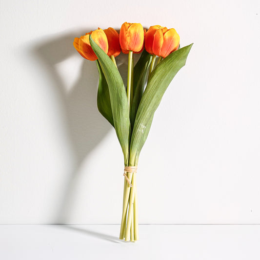 Real Touch Hybrid Tulip Bundle | Orange