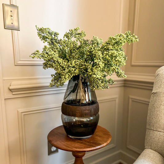 Green Mini Berries Stem | Lush Texture for Any Season