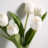 Real Touch Hybrid Tulip Bundle | White