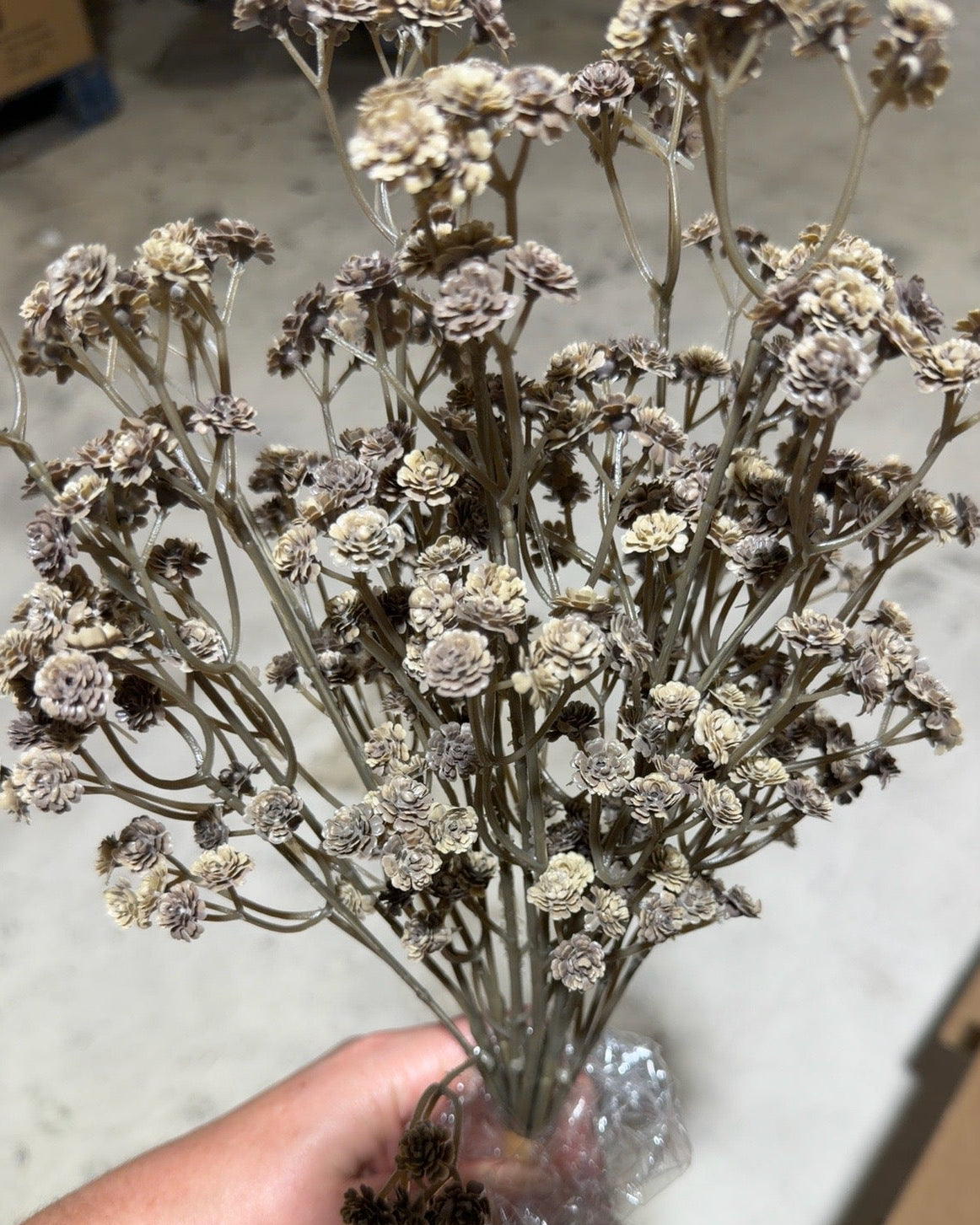 Real Touch Mushroom Baby’s Breath Bunch