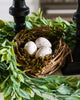 Mossy Twig Nest with Eggs