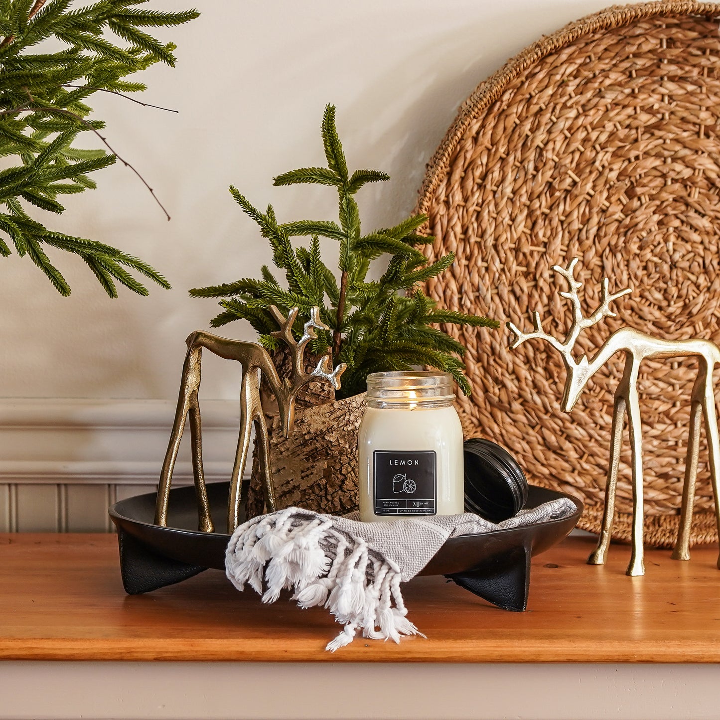 Real Touch Blissful Norfolk Pine Potted Plant | 13”