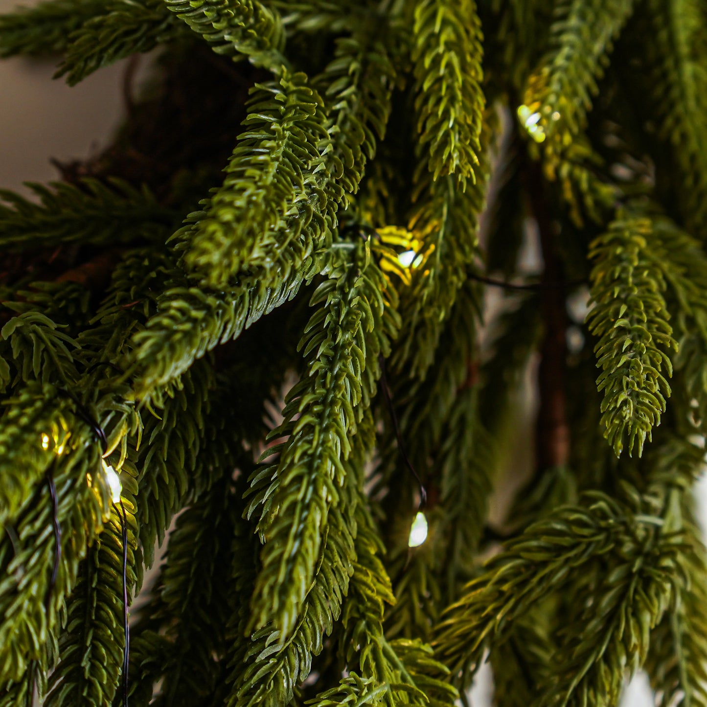 LED Real Touch Blissful Norfolk Pine Wreath