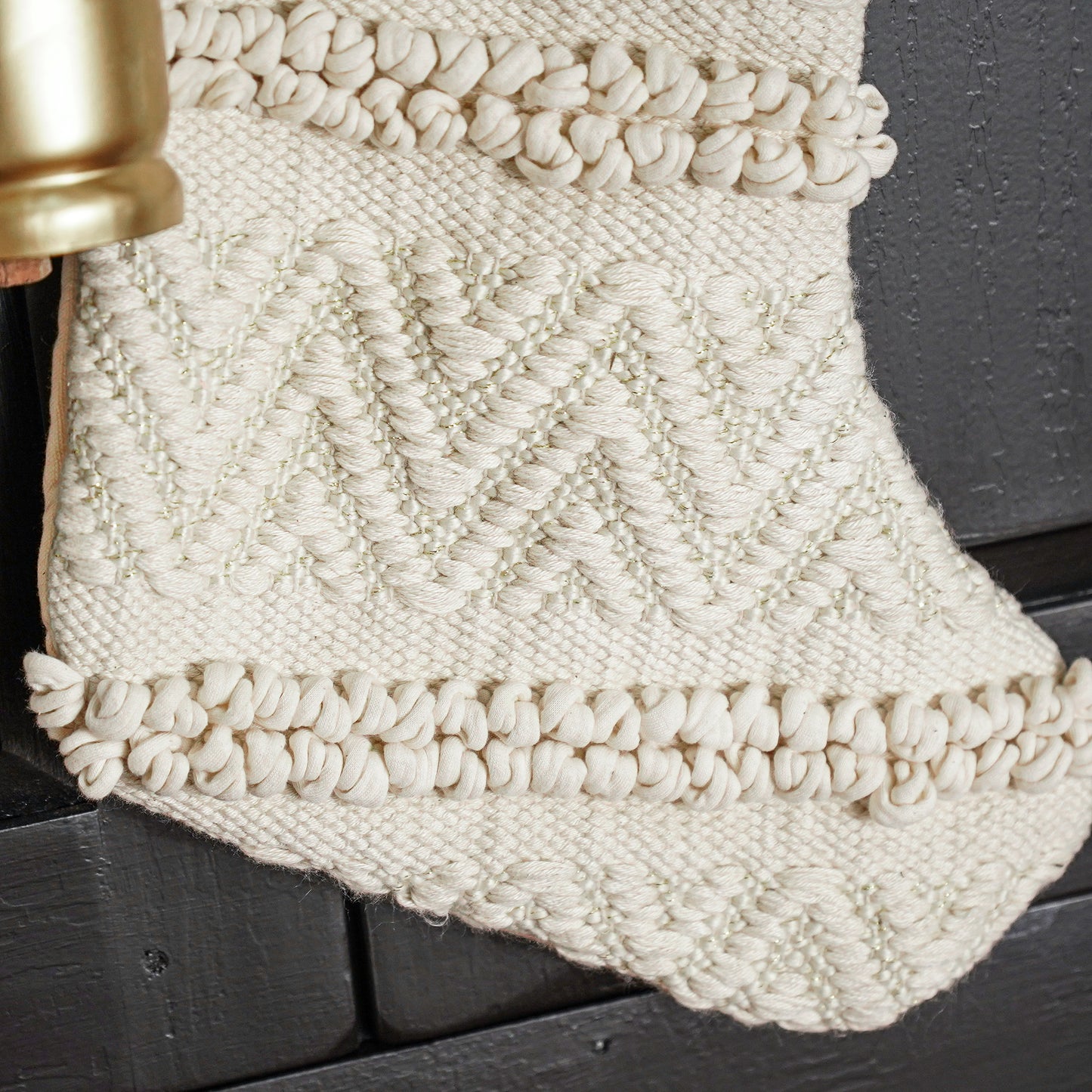 Woven Cotton Blend Stocking