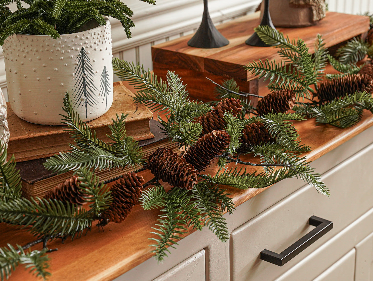 Maeve Pinecone Garland