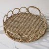 Fendrix Seagrass Tray | Round Woven Decorative Basket