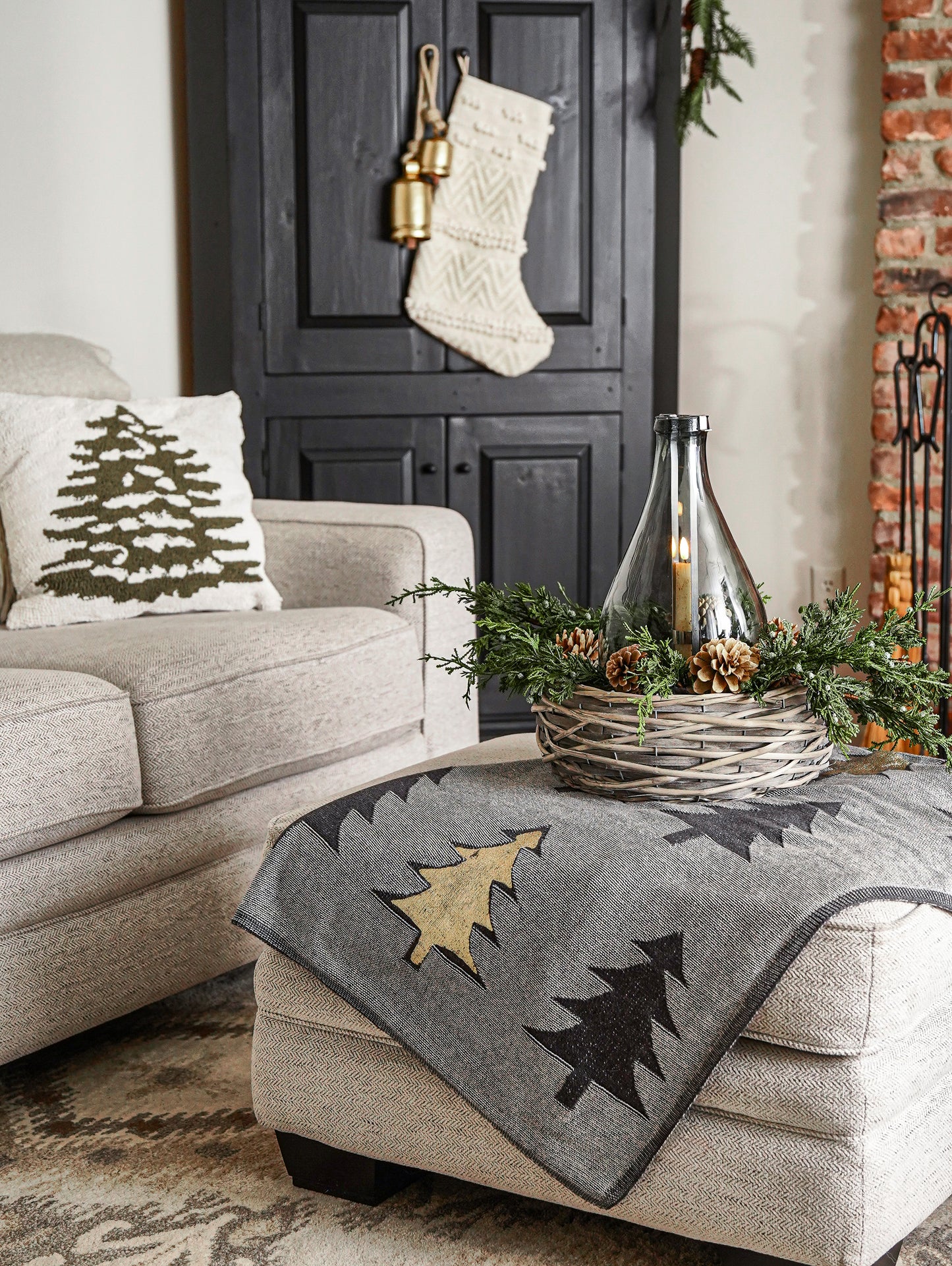 Woven Cotton Blend Stocking