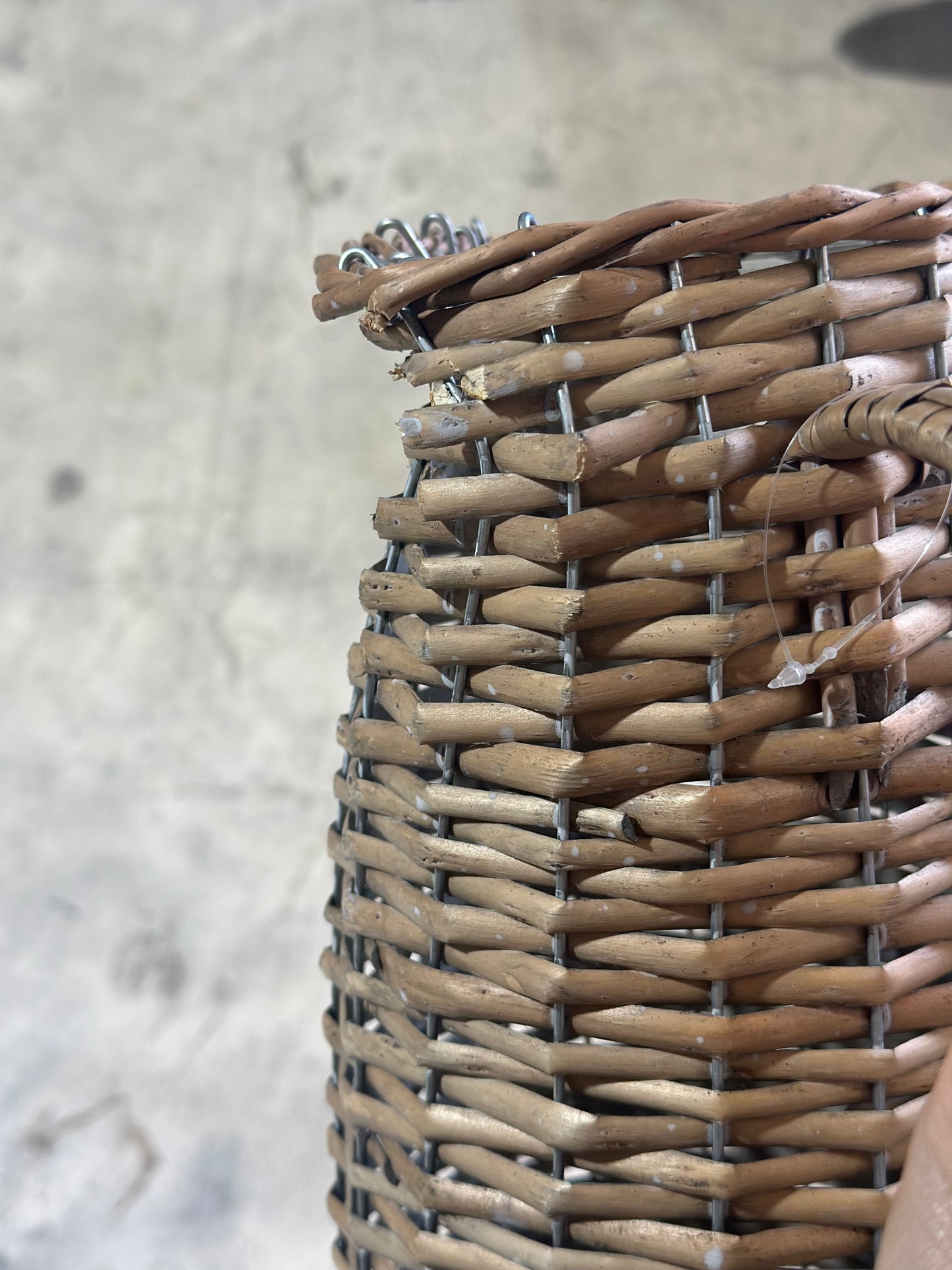 Large Woven Wicker Pitcher | Scratch & Dent