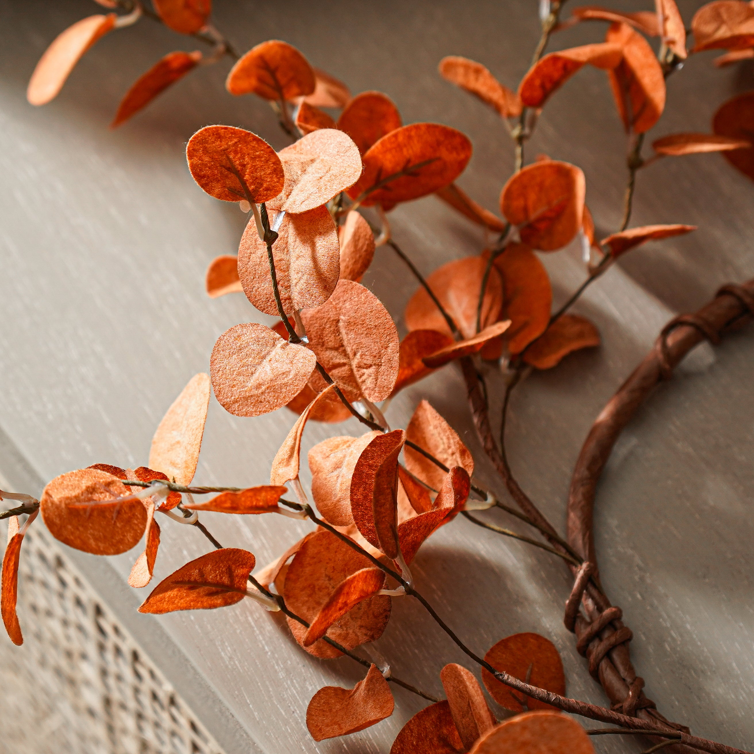 Burnt Orange Penny Eucalyptus Candle Ring