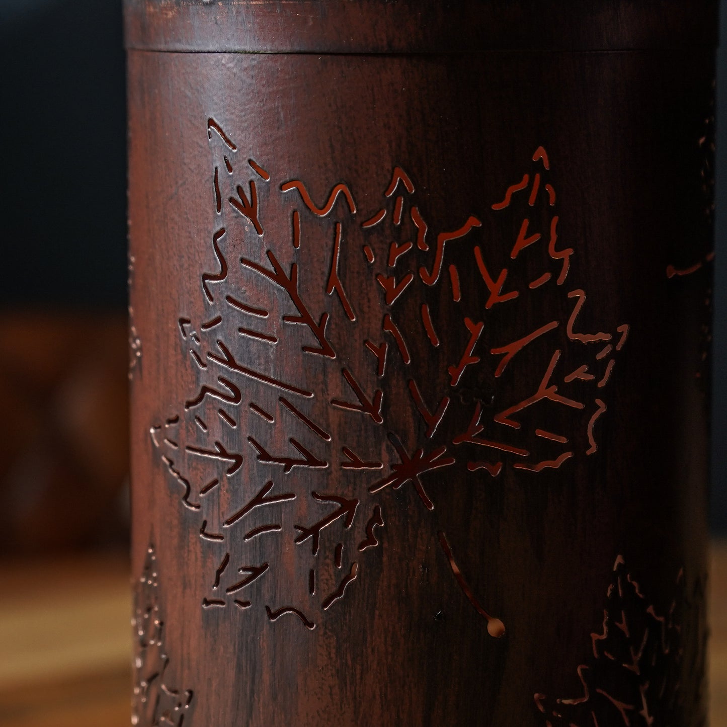 Rustic Fall Metal Candle Holder