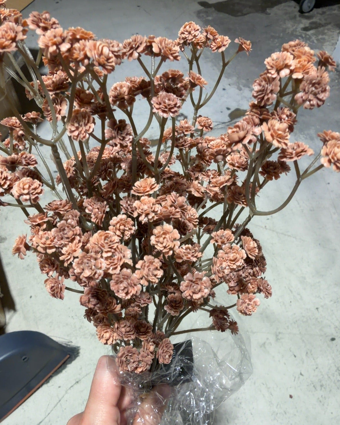 Real Touch Terracotta Baby’s Breath Bunch