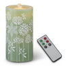 Water Wick Embossed Flower Candle