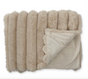 Cream Vegan Fur Throw