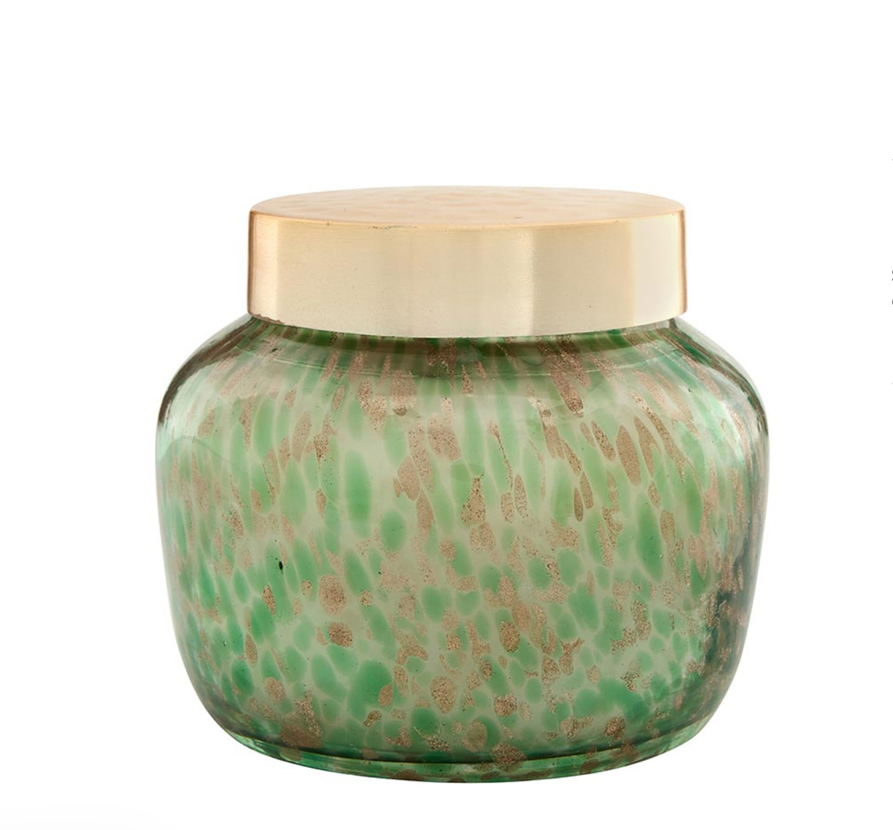 Green and Gold Speckled Candle | Volcano