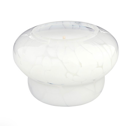 Chalk Marbled Candle | White Fig & Vetiver