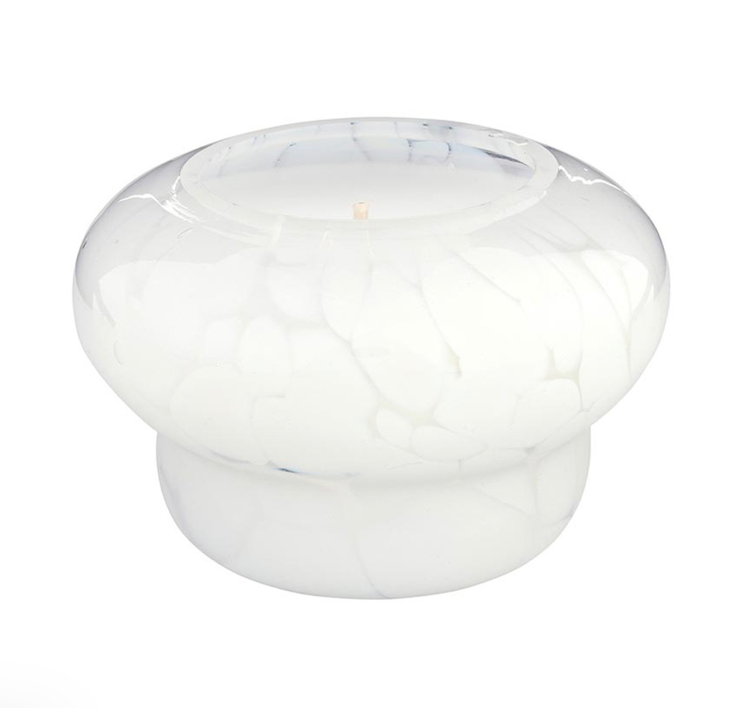 Chalk Marbled Candle | White Fig & Vetiver