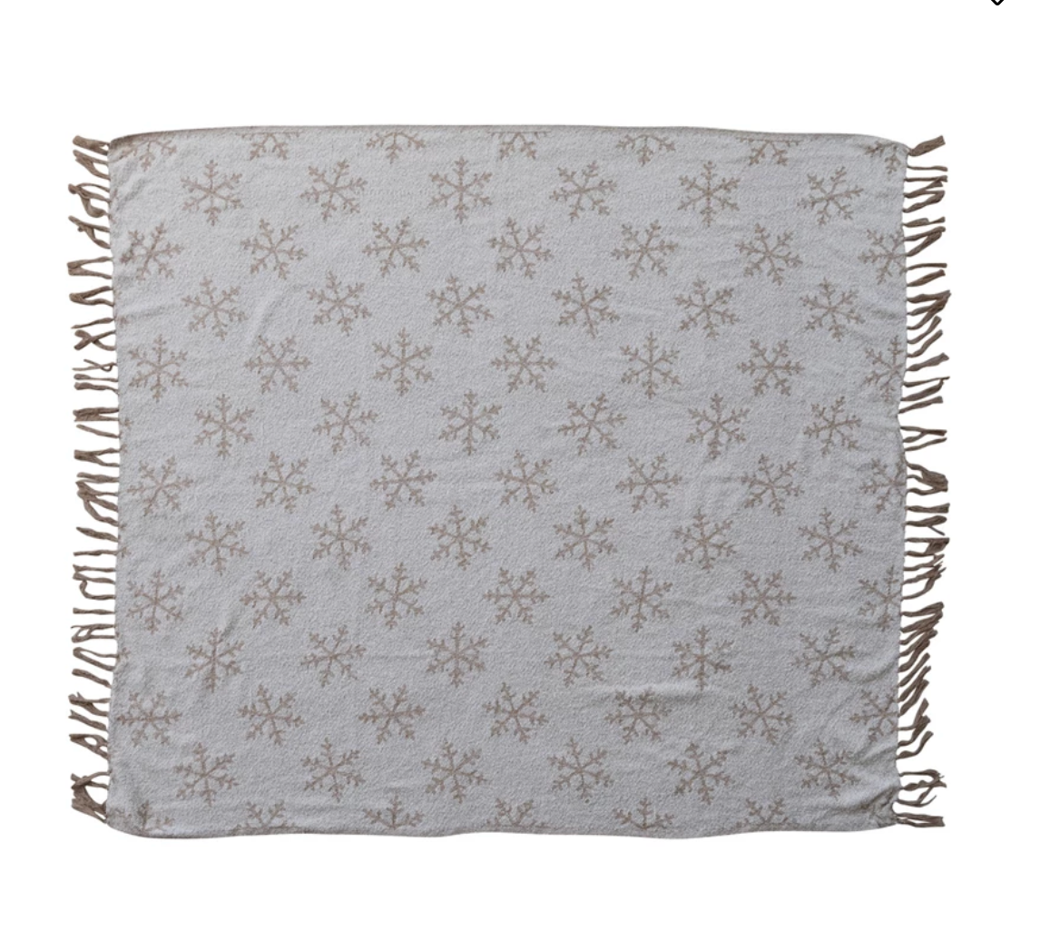 Snowflake Jacquard Throw