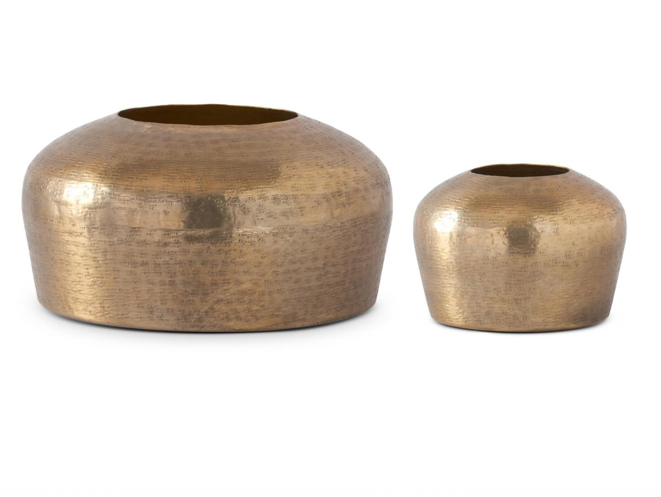 Hammered Gold Vase