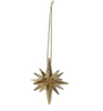 Gold Glitter Star Ornament